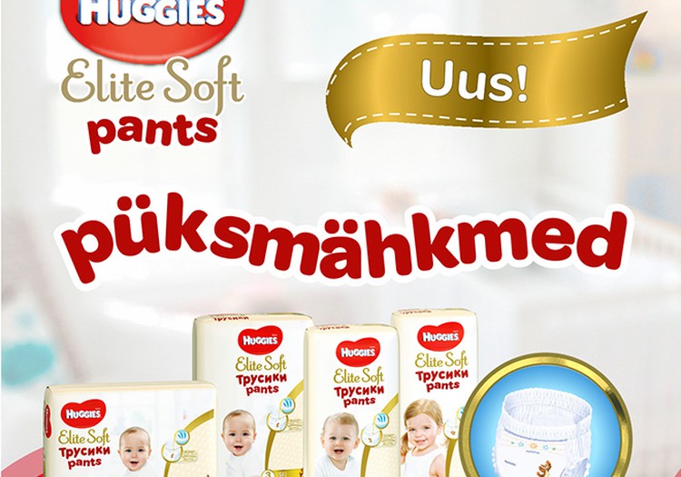 Huggies® Elite Soft Pants - kõige mugavamad püksmähkmed Sinu beebile